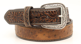 Ariat belt Floral Ostrich print