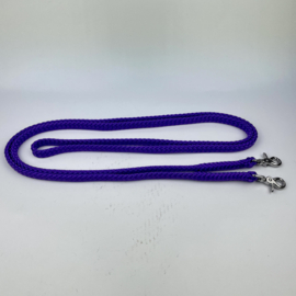 Closed Rope Reins 300cm with clips, purple