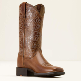 Ariat Round Up Remuda Aged Tan Ladies Western Boots
