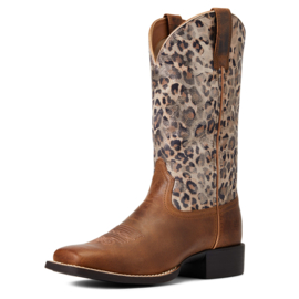Ariat Round Up Wide Square Toe Pearl