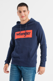 Wrangler Hoodie Logo Navy