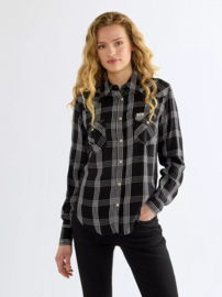 Wrangler Western Slim Fit Ladies Shirt Black