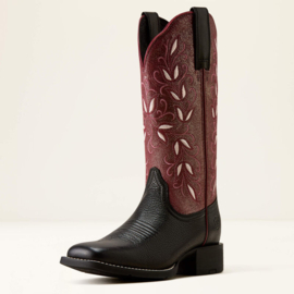Ariat Round Up Holly Fairy Berry Wide Square Toe Ladies Boots