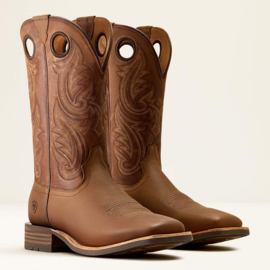 Ariat Highland Toughstock Distressed Brown Mens Western Boots