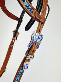 Headstall 2-ear Blue