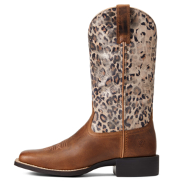 Ariat Round Up Wide Square Toe Pearl