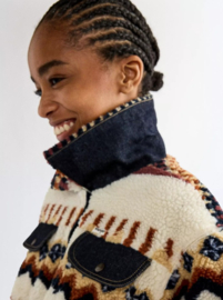 Wrangler Relaxed Sherpa Tucker Jacket Fun Fairisle