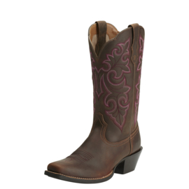 Ariat Round Up Square Toe Western Ladies Boots