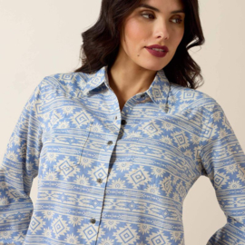 Ariat Billie Jean Western Shirt Ashleigh Blue Crystal Southwest