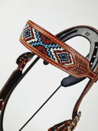 Headstall Browband Aztec Beads