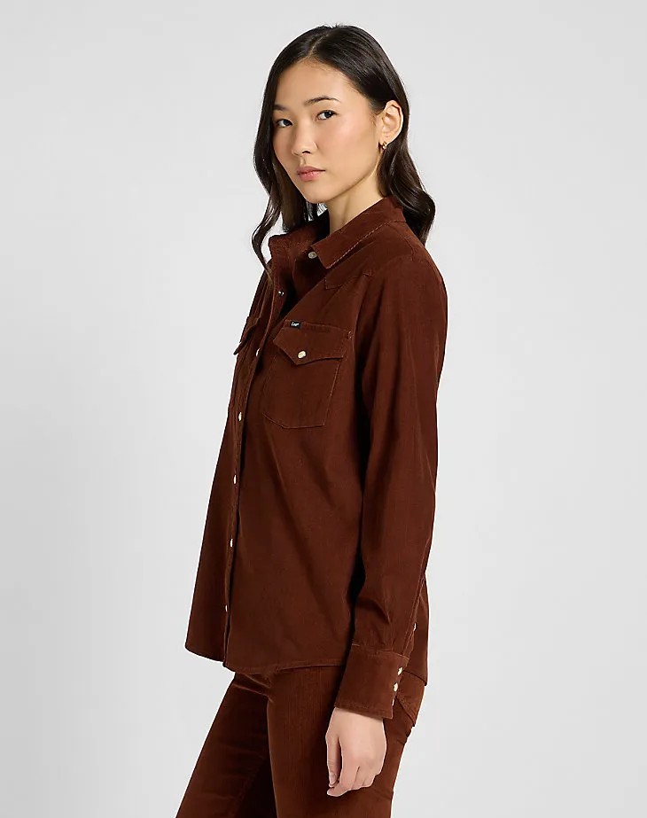 Lee Regular Western Shirt Luxe Brown