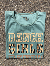 Ranchgirls t-shirt "Ranch" Lindgrün