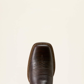 Ariat Round Up Holly Choco Croc Print Wide Square Toe Ladies Boots