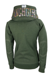 Ranchgirls Hooded Jacket "SHINY" ivy green melange | champ