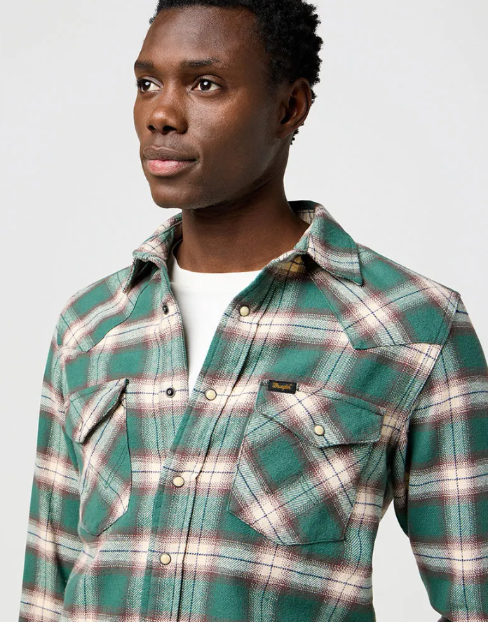 Wrangler Western Shirt Bistro Green