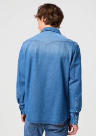 Wrangler Shirt Indigood - Icon Mid Stone