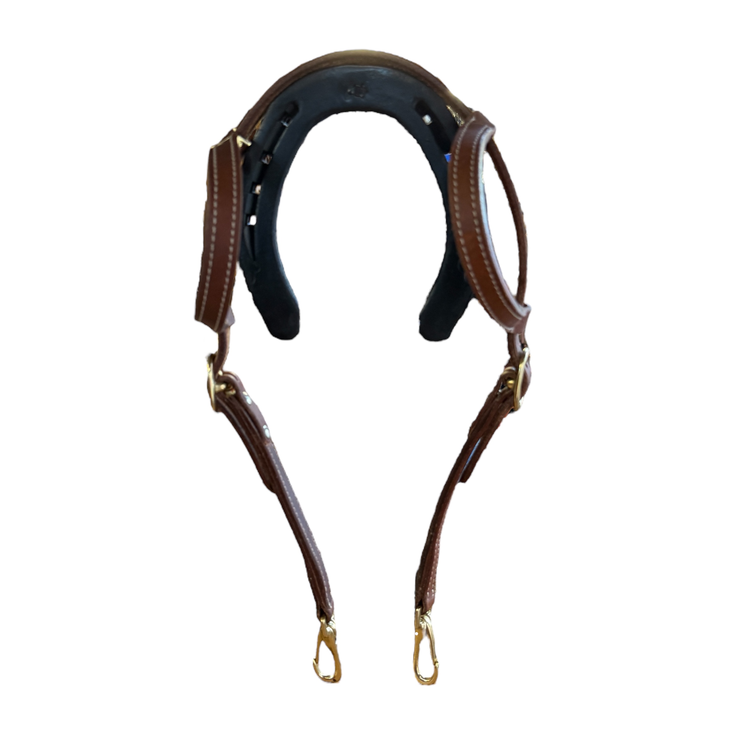Trainingsheadstall Oiled Harness Snap End 2-ear
