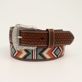 Nocona riem Diamond Beaded Tan