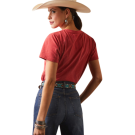 Ariat REAL Horizon Orange Heather Ladies T-Shirt