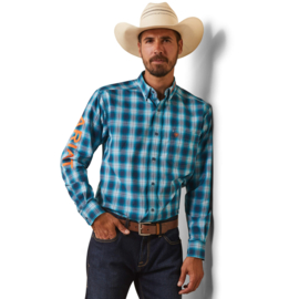 Ariat Pro Series Team Sean Fitted Shirt Teal