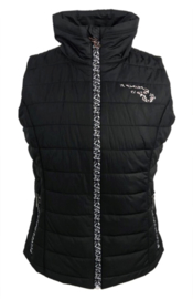 Ranchgirls Vest "Cira" Black/leopard