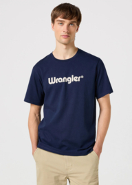 Wrangler Frame Logo Tee - Navy