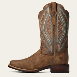 Ariat Prime Time Tackroom Brown Ladies Western Boots
