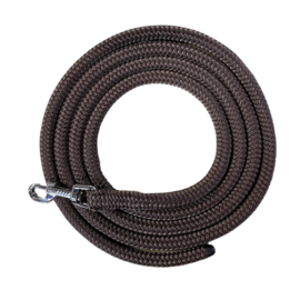 Leadrope 250cm met musketonclip, bruin