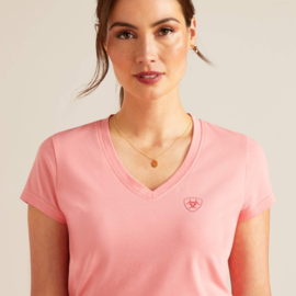 Ariat Petal Font Flamingo Plum Ladies T-Shirt