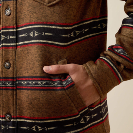 Ariat Caldwell Printed Shirt Jacket Toffee Serape