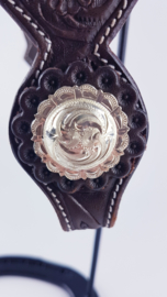 Showheadstall Silver ears