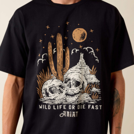 Ariat Wild Life Boxy T-Shirt Washed Black