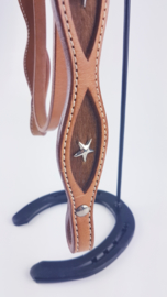 Headstall Cowhide with stars