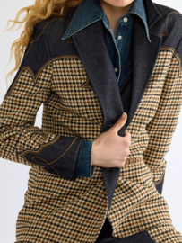 Wrangler Blazer Houndstooth Rinse
