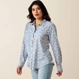 Ariat Billie Jean Western Shirt Ashleigh Blue Crystal Southwest