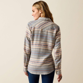 Ariat Arizona Western Snap Shirt Ombre Blue Southwest