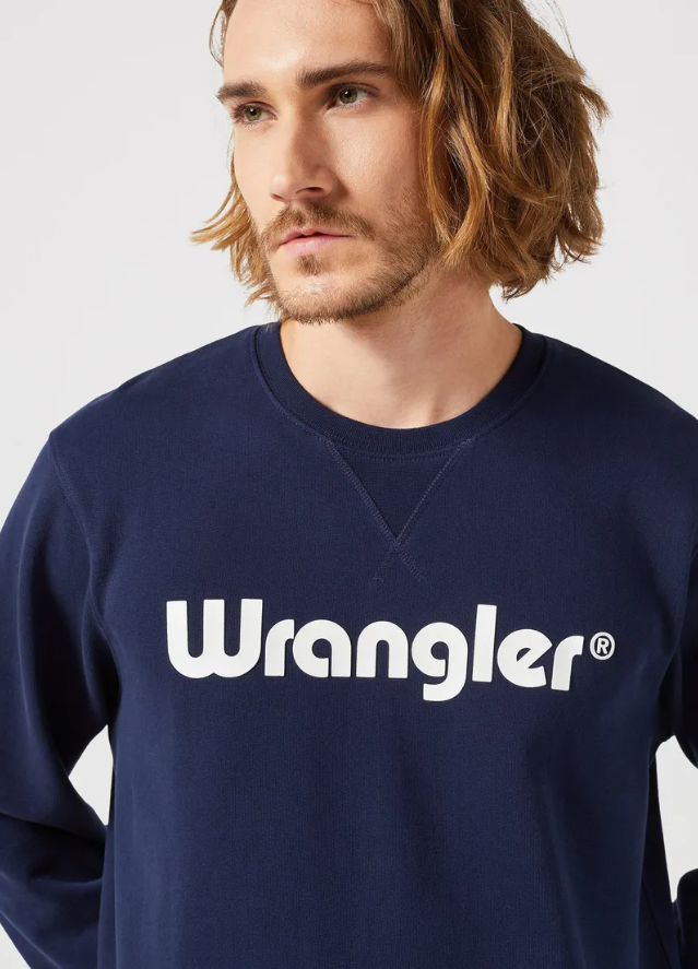 Wrangler Logo Sweatshirt Navy