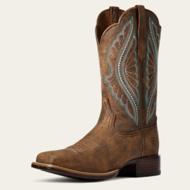 Ariat Prime Time Tackroom Brown Ladies Western Boots