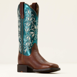 Ariat Round Up Holly Beasty Brown Ladies Western Boots