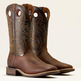 Ariat Highland Toughstock Brown Olive Mens Western Boots