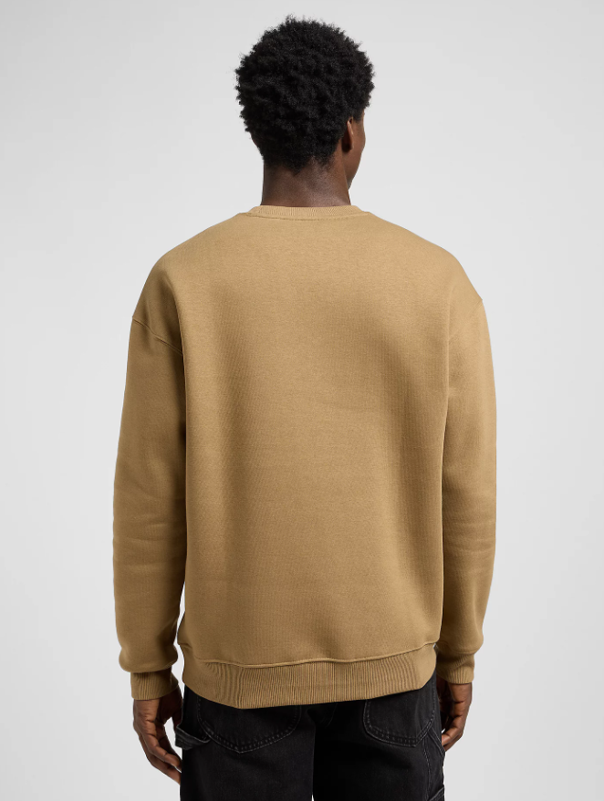 Lee Work Wear Essential Crew Sweatshirt Dark Khaki