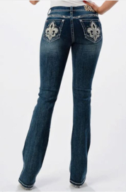 Grace in LA Fleur De Lis BOOTCUT (Easy Fit)