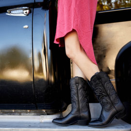 Ariat Heritage R Toe Black Western Ladies Boots