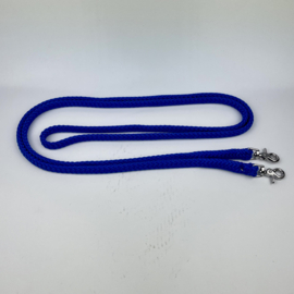 Closed Rope Reins 300cm with clips, kobalt blue