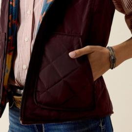 Ariat Dilon 2.0 Reversible Insulated Bodywarmer Chocolate Plum