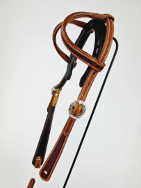 Headstall Croco Inlay Purple