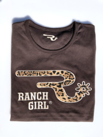 Ranchgirls t-shirt "Leo" Chocolate