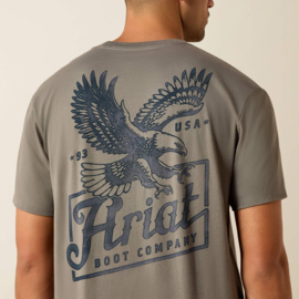 Ariat Paintriot Classic Fit T-Shirt Smoked Pearl
