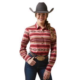 Ariat Team Kirby Stretch Shirt Wrinkle Resistant Blushing Serape