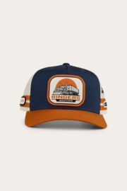Ringers Western Big Rig Trucker Cap Navy/Oange